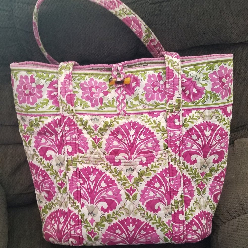 Vera Bradley Pink Floral Large Tote